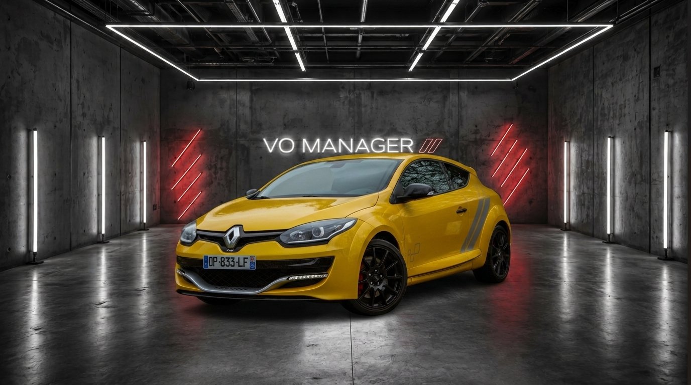 Photo voiture après détourage IA showroomia — visuel studio professionnel prêt pour annonce VO