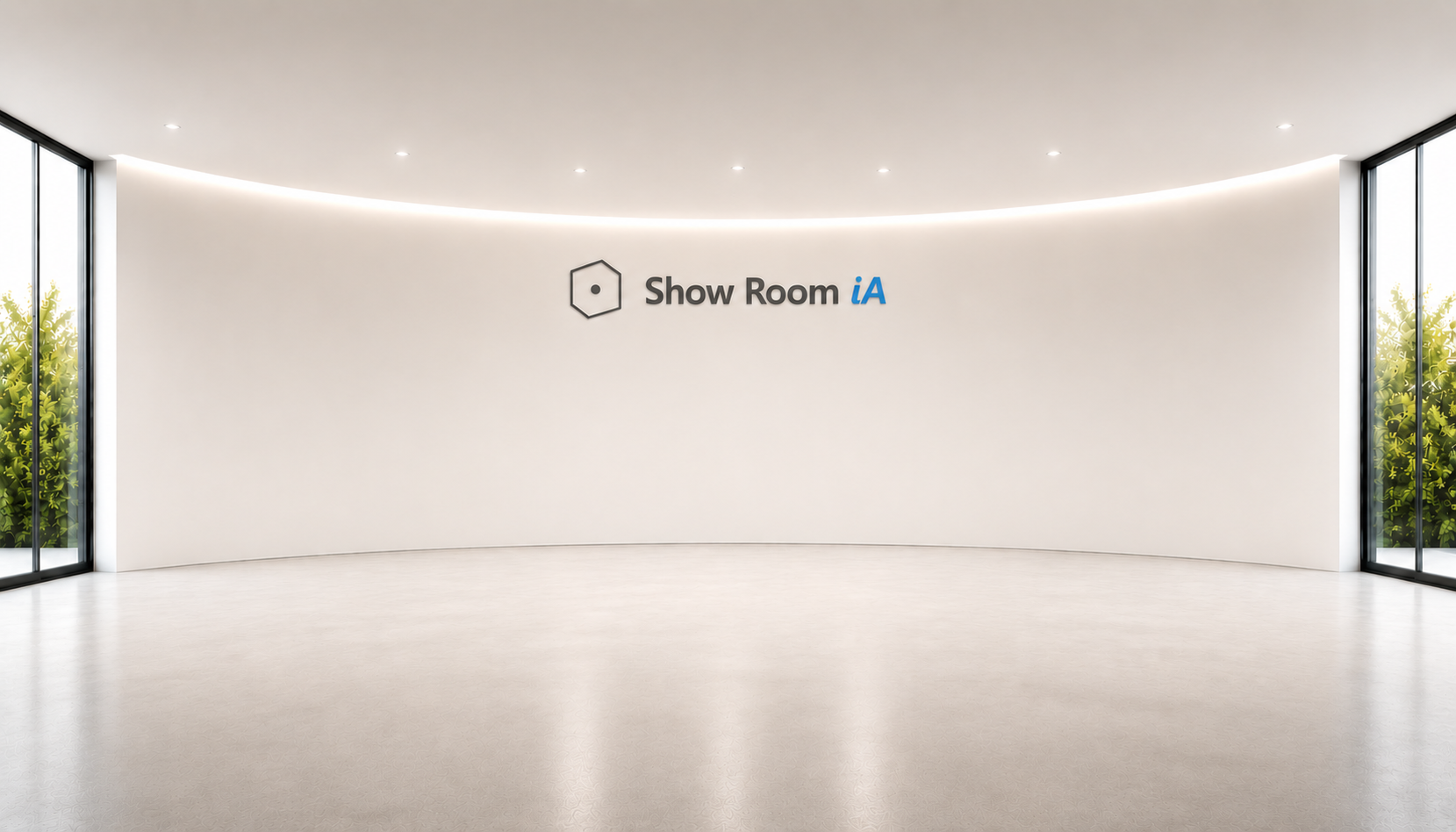 Studio photo virtuel — fond béton industriel pour photo voiture occasion