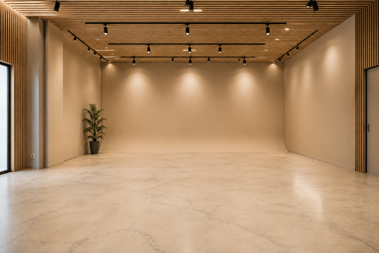 Showroom virtuel signature — fond premium pour photo véhicule haut de gamme